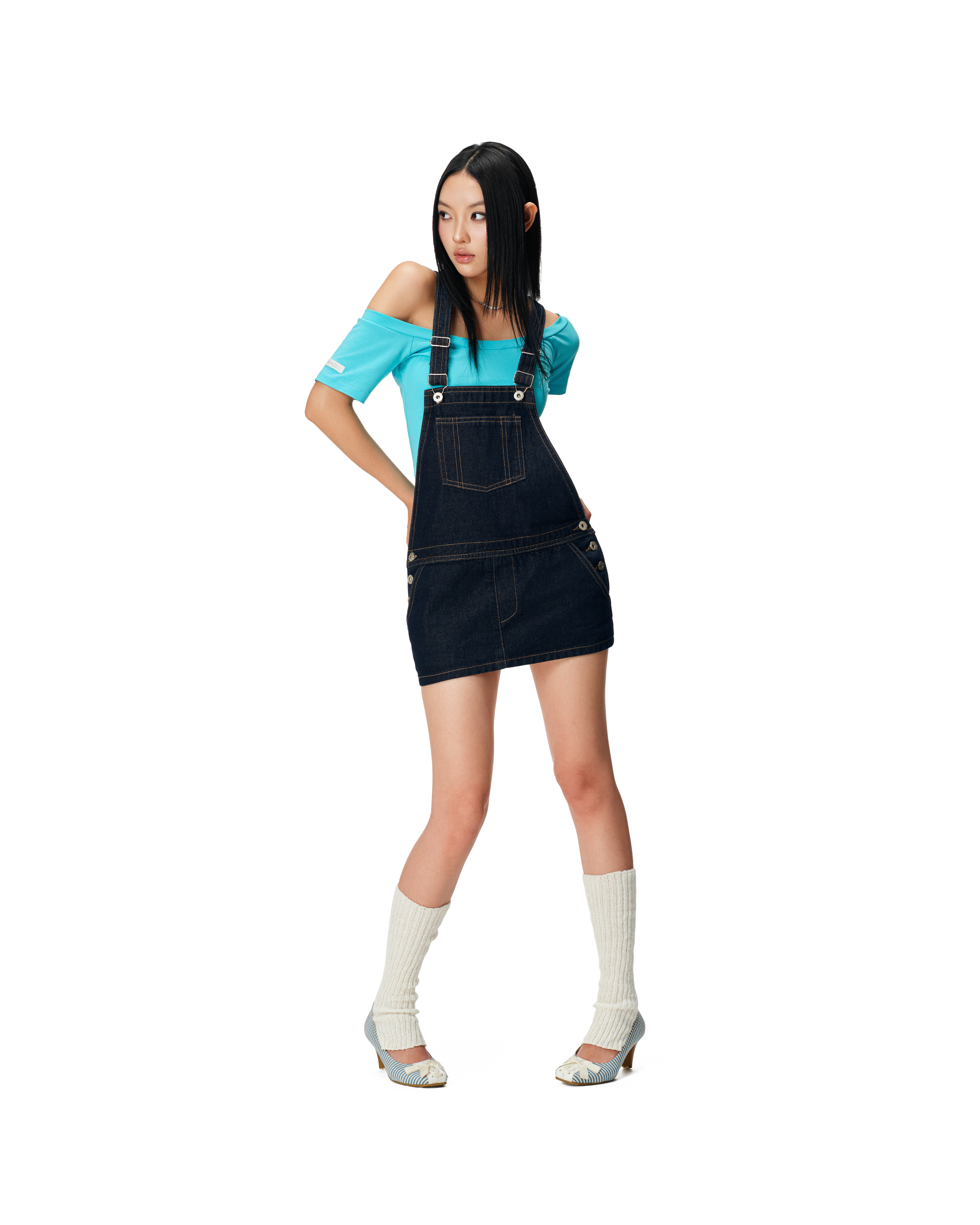 DOLL MINI SKIRT OVERALLS